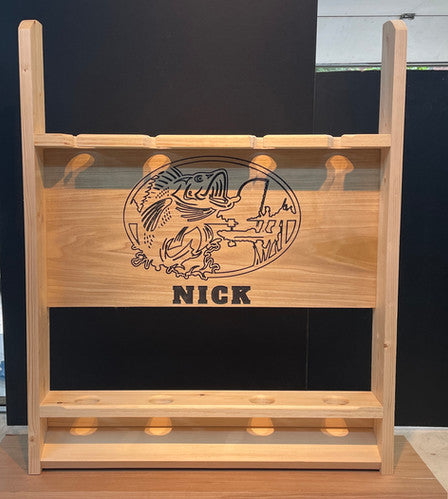 Custom Fishing Rod Holder | Handyman Woodworks